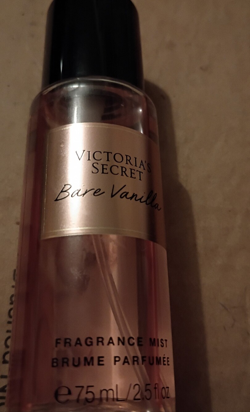 Victoria's Secret Bare Vanilla Fragrance Mist - Pink with Black Cap